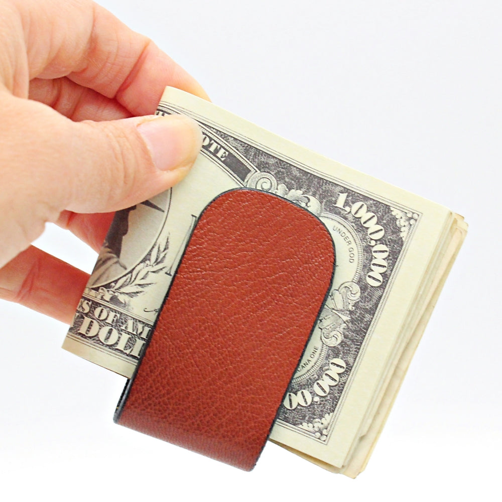 Handmade genuine Leather Money Clip