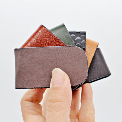 Handmade genuine Leather Money Clip