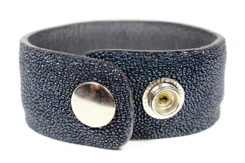 Handmade genuine stingray leather bracelet/ cuff