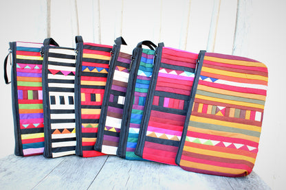 Handmade Lisu hill tribe intricate patchwork wristlets/ clutches : TH-CL-06 - Atlas Goods