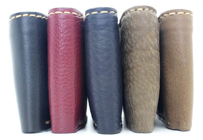 Handmade western genuine leather bifold wallet