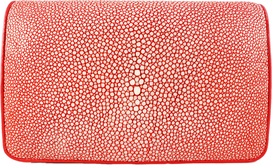 Genuine polished stingray leather medium crossbody purse/ clutch/ wristlet